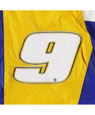 Men's Royal, Yellow Chase Elliott The Body Check Half-Snap Pullover Jacket