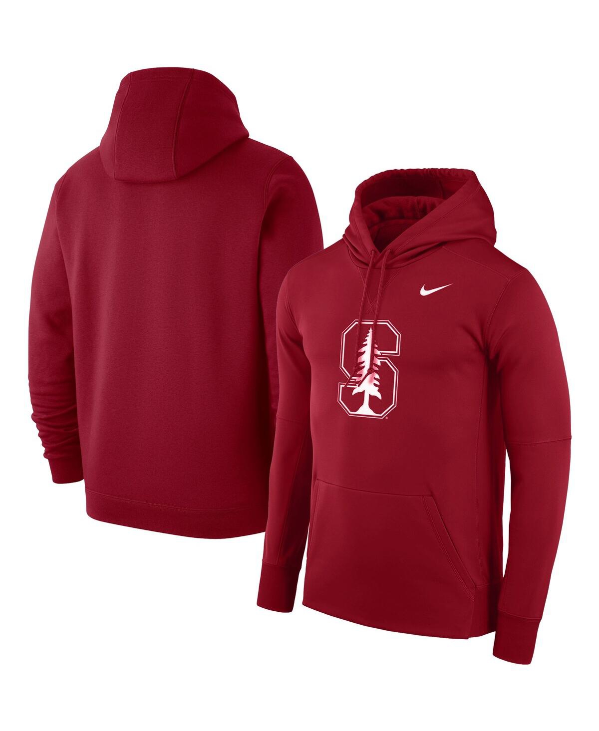 Shop Nike Men's  Cardinal Stanford Cardinal Logo Club Pullover Hoodie