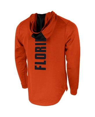 Men's Orange Florida Gators 2-Hit Performance Pullover Hoodie