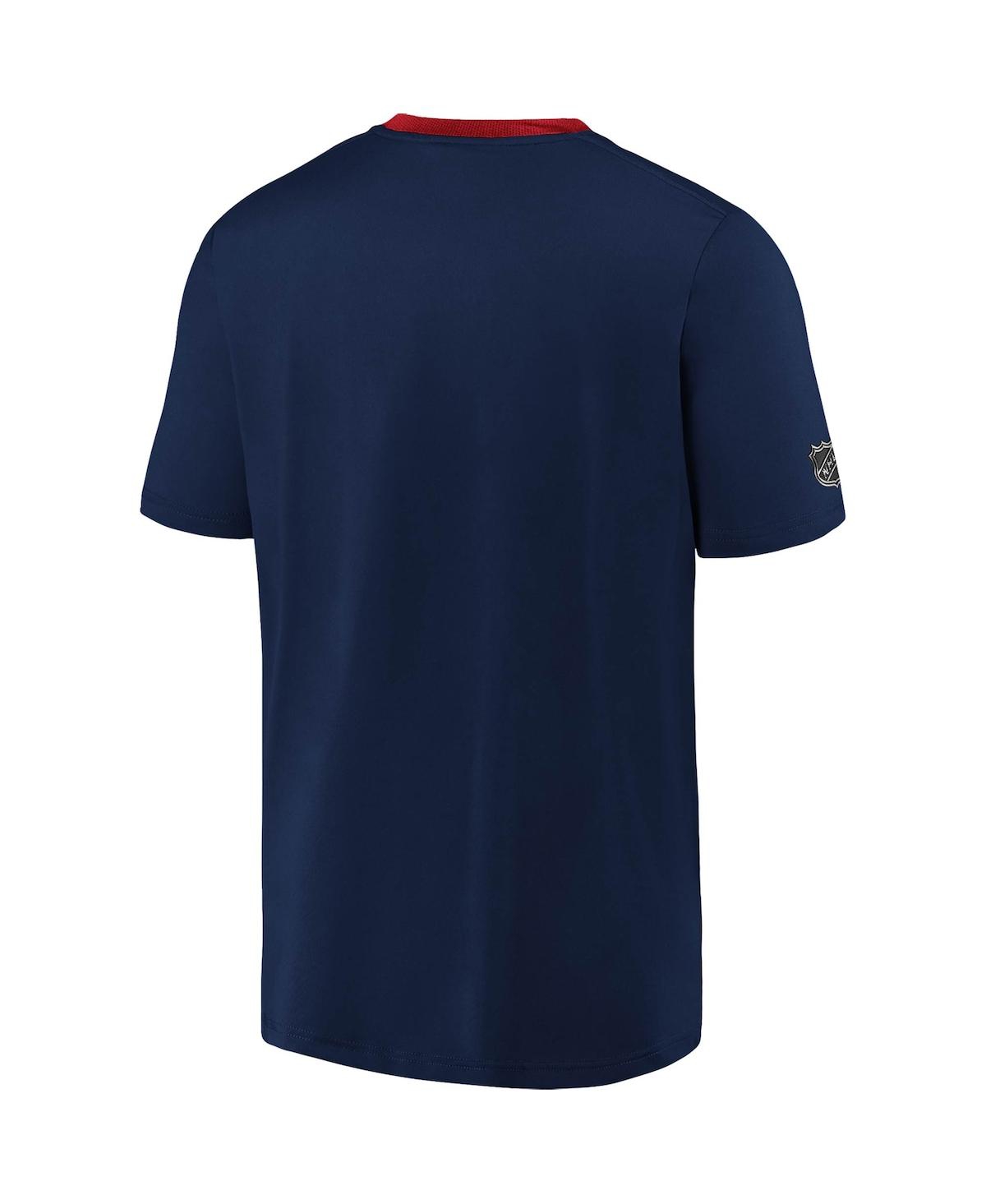 Shop Fanatics Men's  Navy Montreal Canadiens Authentic Pro Locker Room Performance T-shirt
