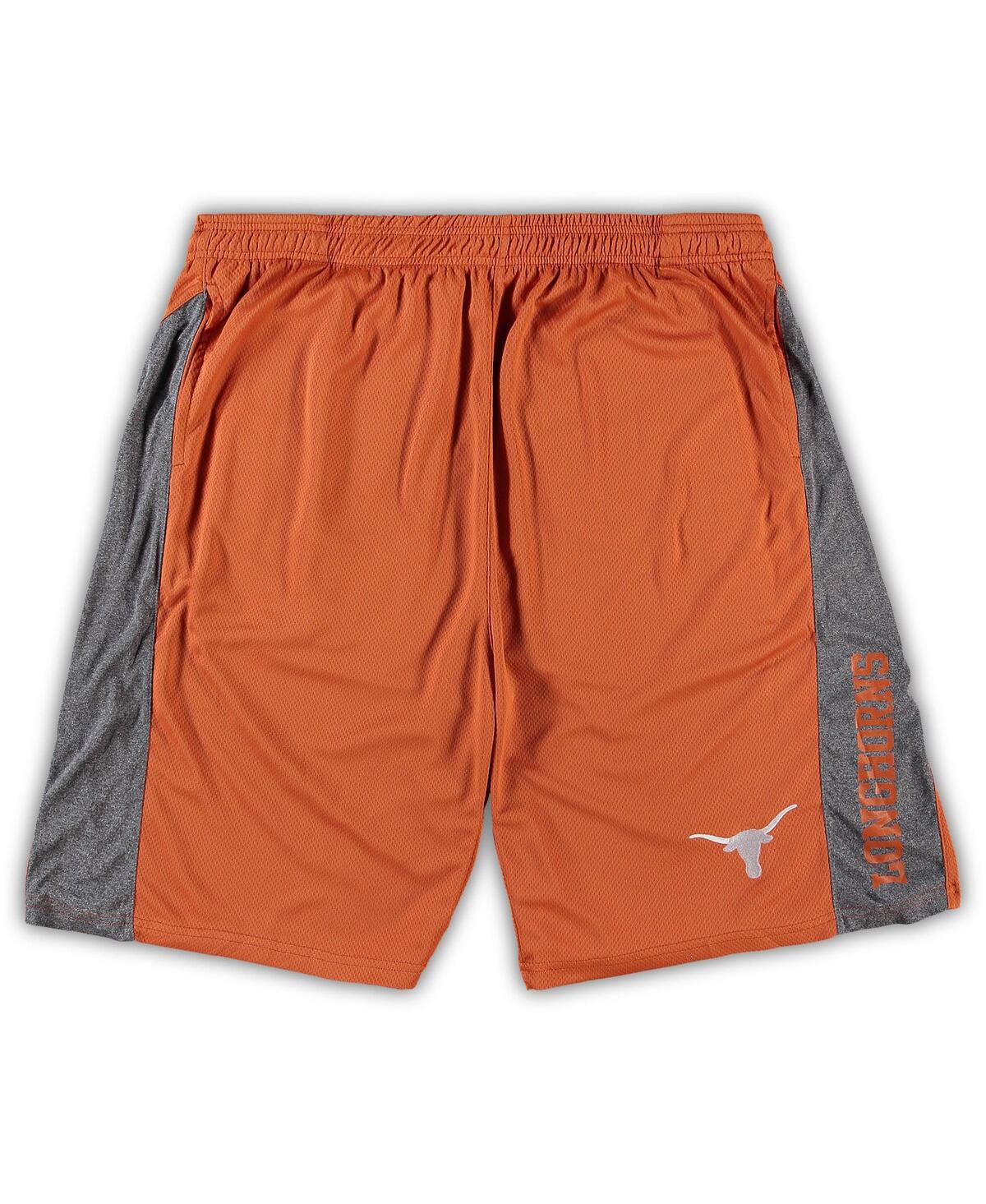 Men's Texas Orange Texas Longhorns Big and Tall Textured Shorts - Texas Orange