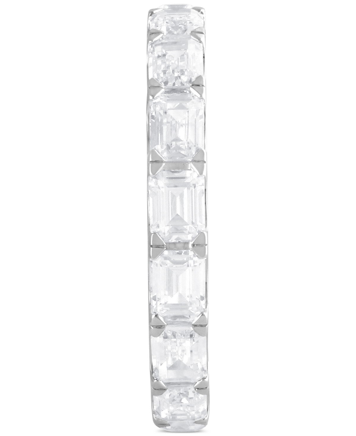 Badgley Mischka Certified Lab Grown Diamond Emerald-Cut Eternity Band (3 ct. t.w.) in 14k Gold