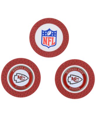 Team Golf - Kansas City Chiefs 3-Pack Poker Chip Golf Markers