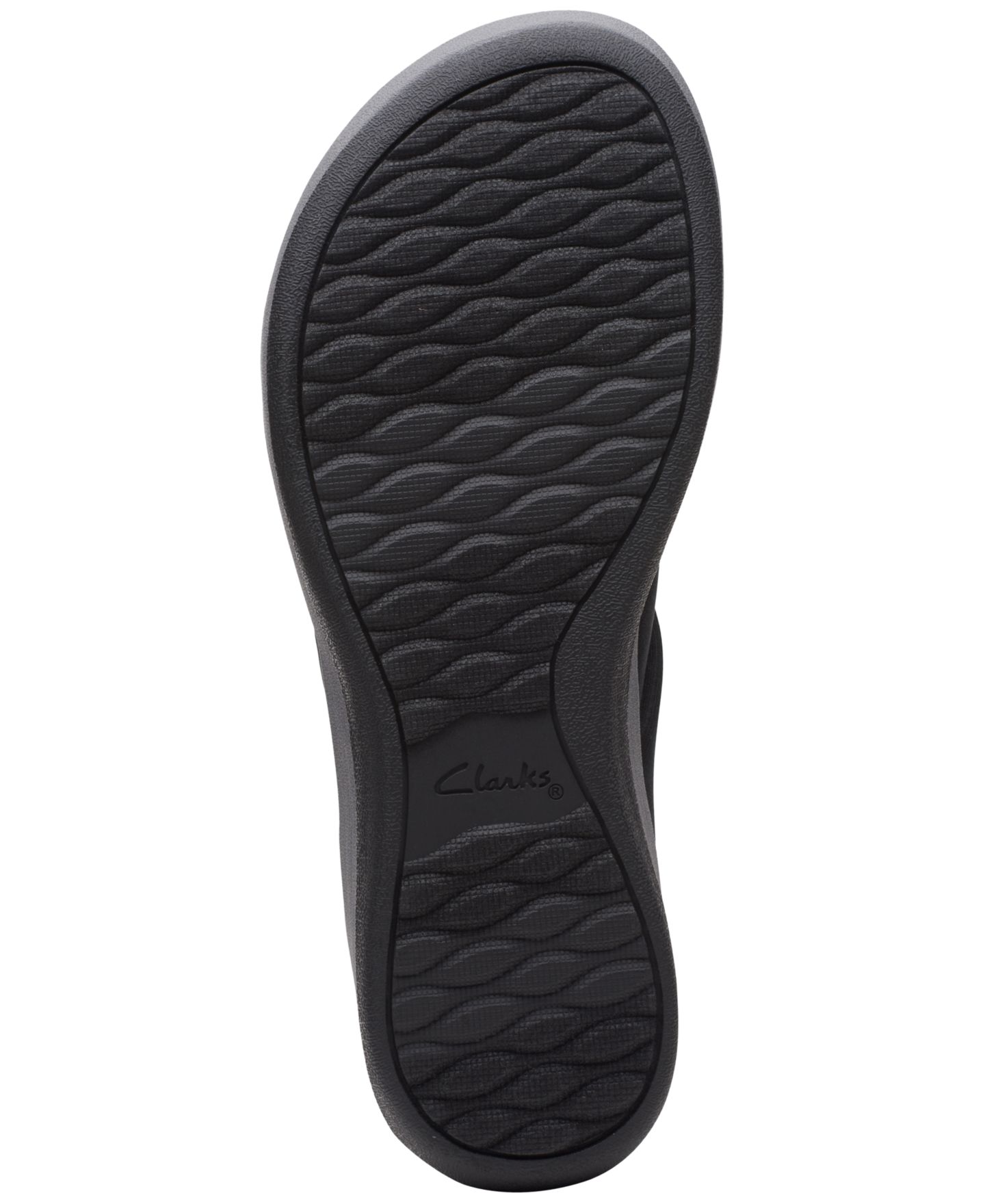 Женские сандалии Clarks Cloudsteppers™ Arla Kaylie Slip-On Thong, цвет: Чёрный — фото 6