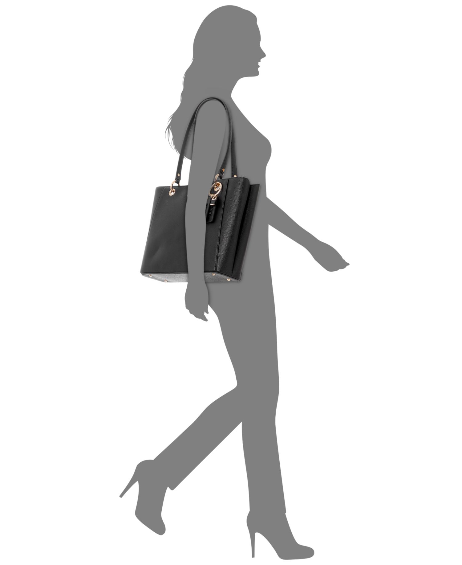 Noelle Double Compartment Top Zip Tote