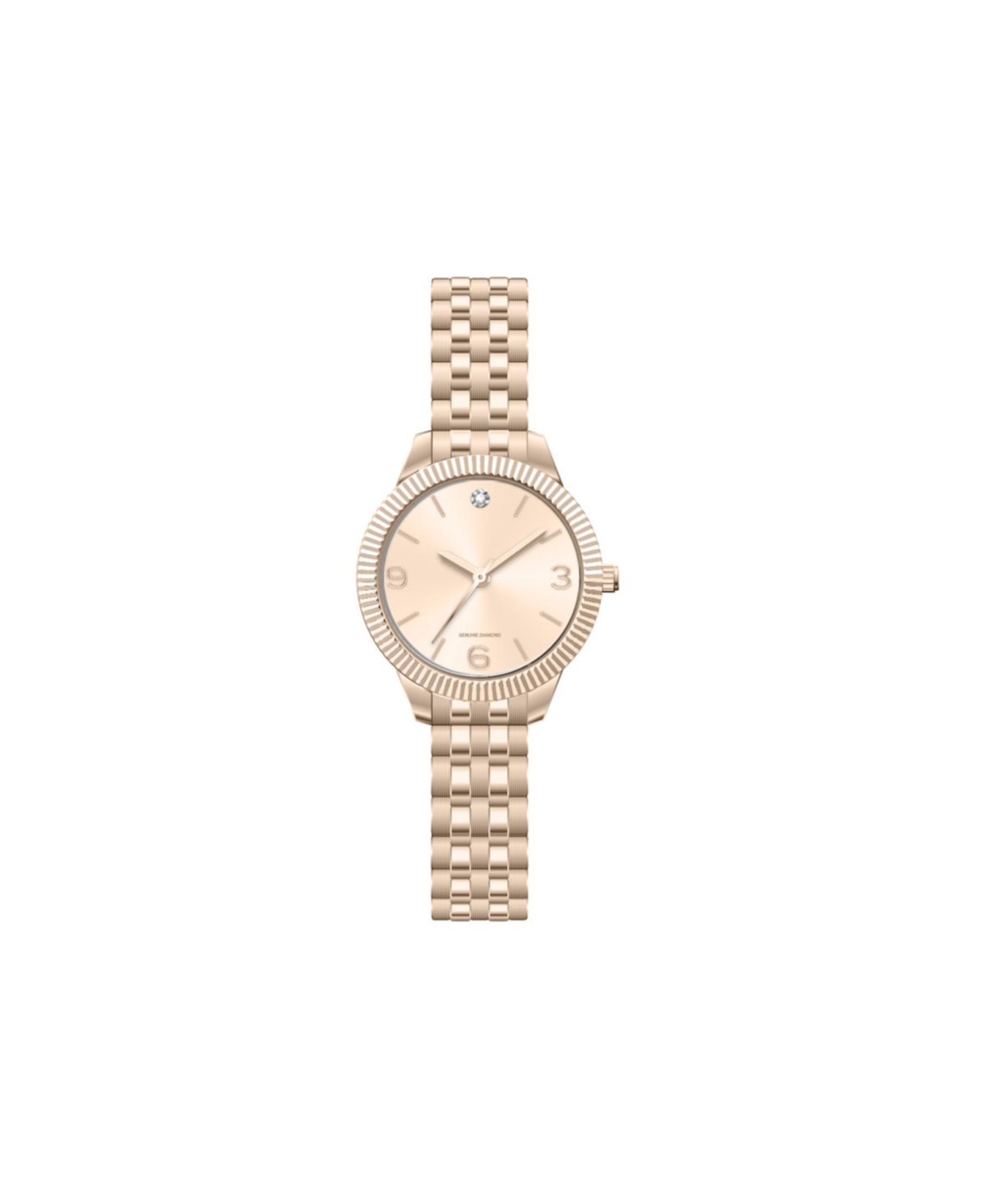 Jessica Carlyle Women's Analog Rose Gold-tone Metal Alloy Watch 31mm In Shiny Rose Gold