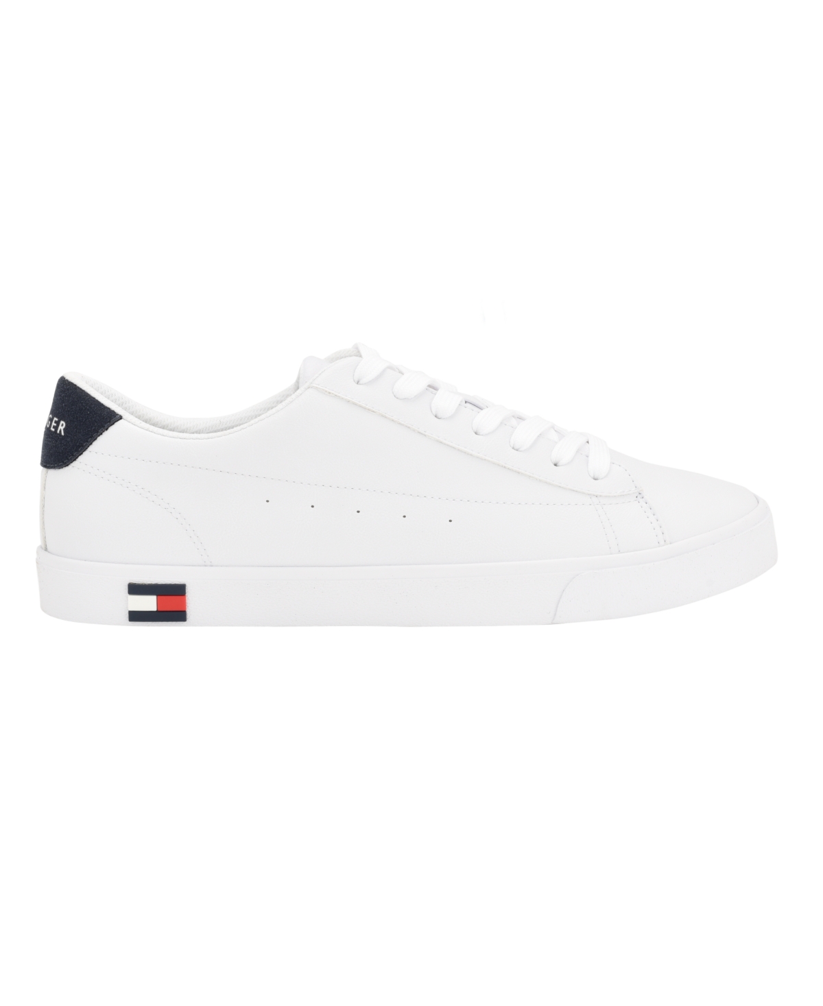 Tommy Hilfiger Men's Risher Low Top Lace Up Sneakers In White,navy