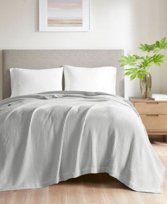 Waffle Weave Cotton Blanket, Twin