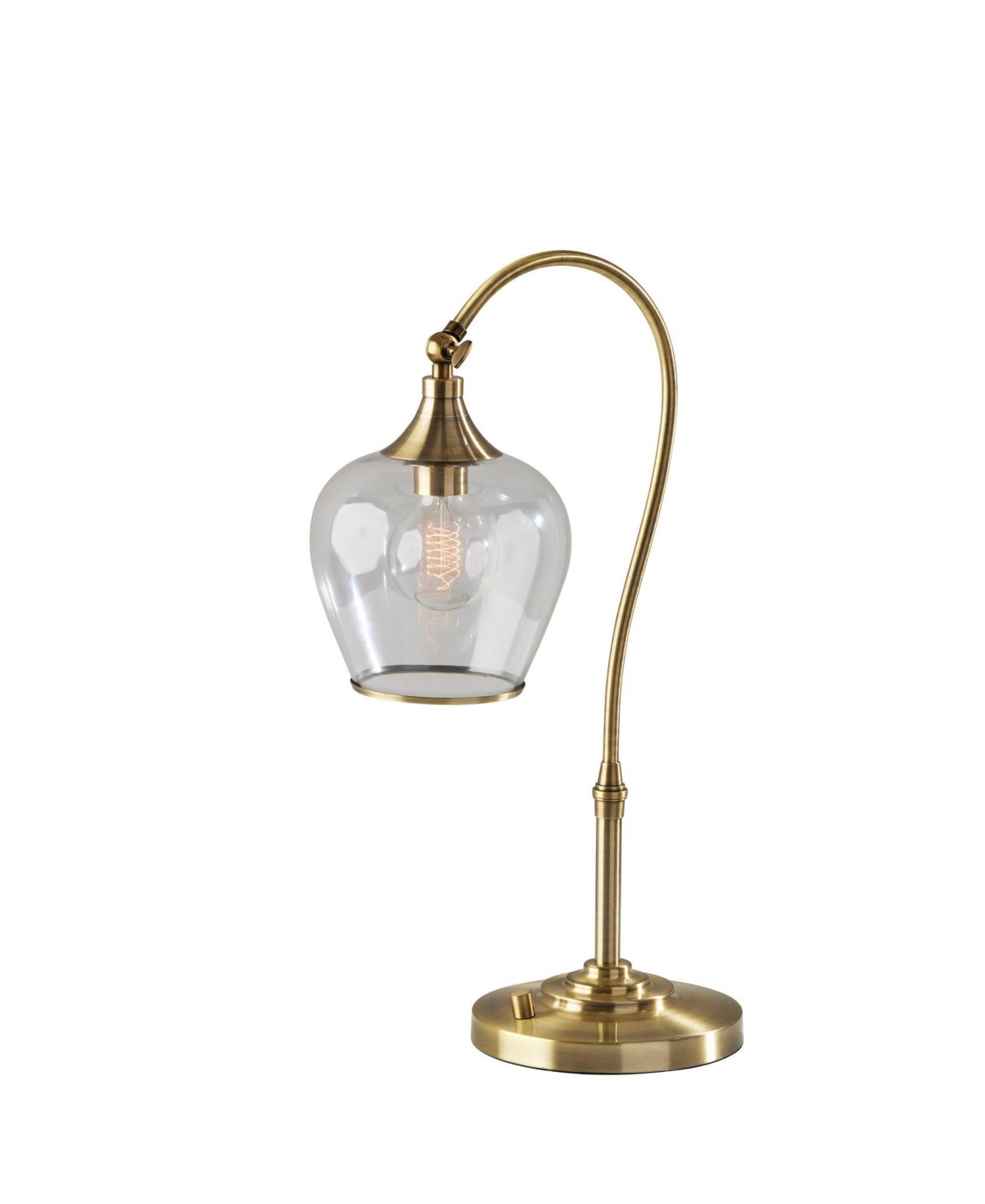 Adesso Bradford Desk Lamp In Antique-like Brass