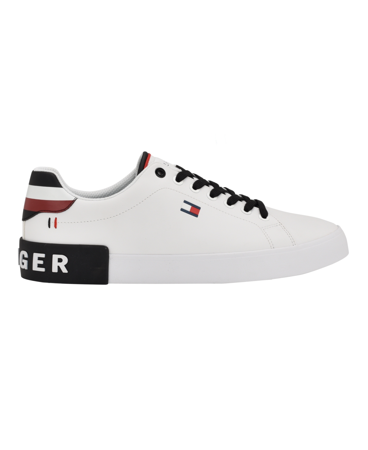 Tommy Hilfiger Men s Rezz Lace Up Low Top Sneakers Light Ice Grey Smart Closet