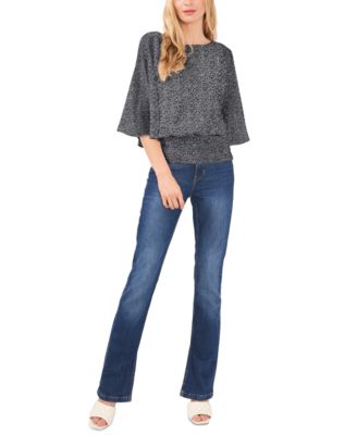 Sam & Jess Women's Smocked-Waist Top