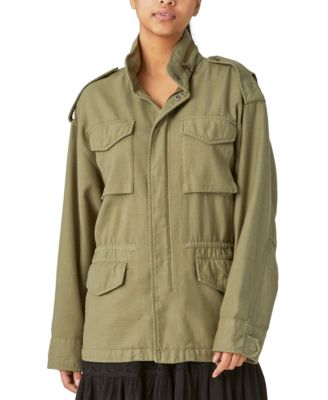 Lucky brand military jacket womens best sale