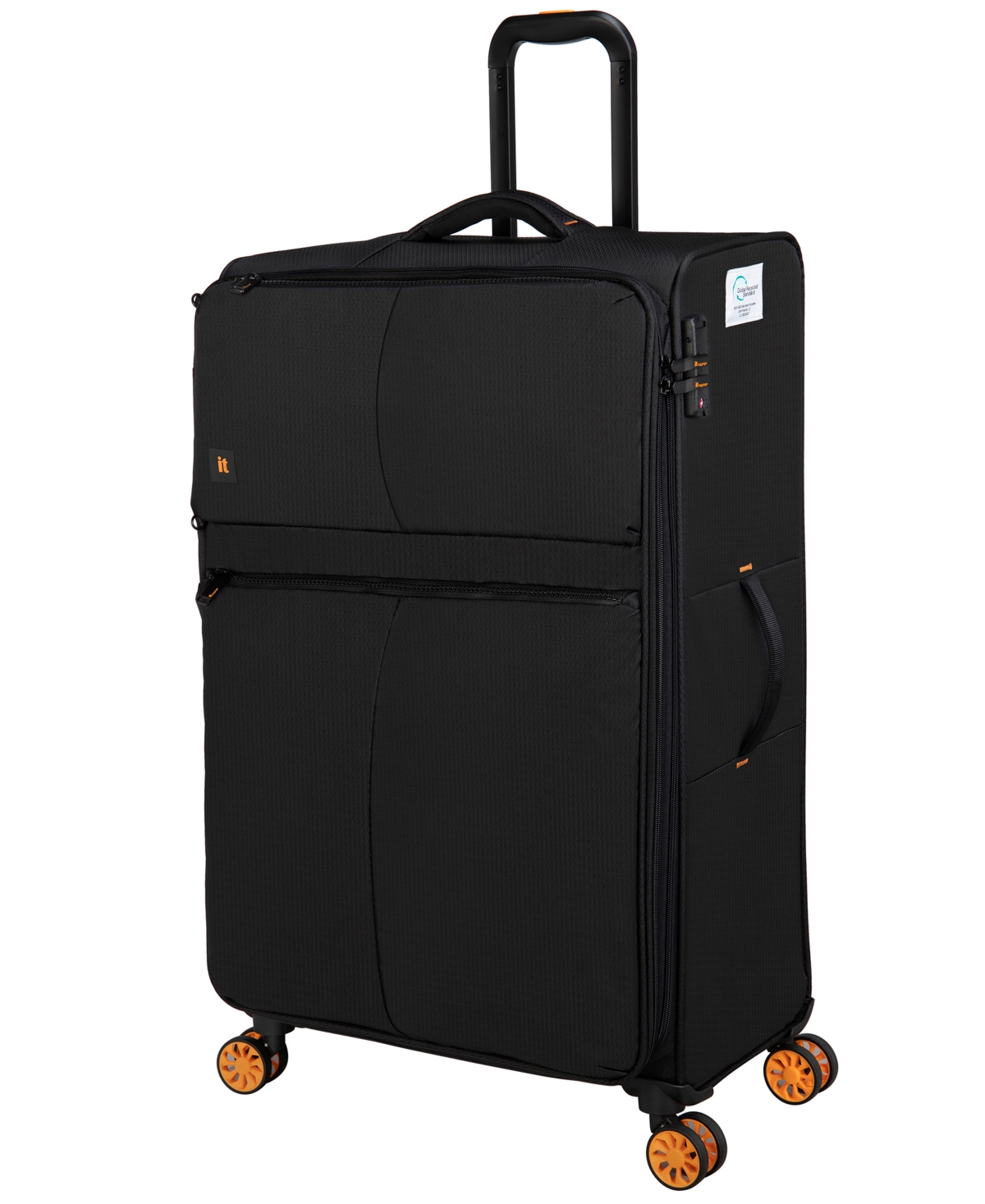 Shop It Luggage Lykke 25" Softside Checked 8-wheel Spinner In Black