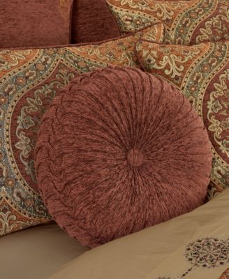 Harvest Moon Tufted Decorative Pillow, 15" Round