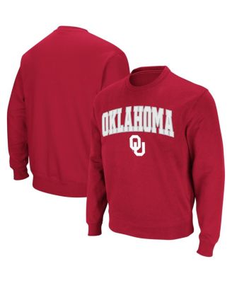 Men's Oklahoma Sooners Arch & Logo Crew Neck Sweatshirt