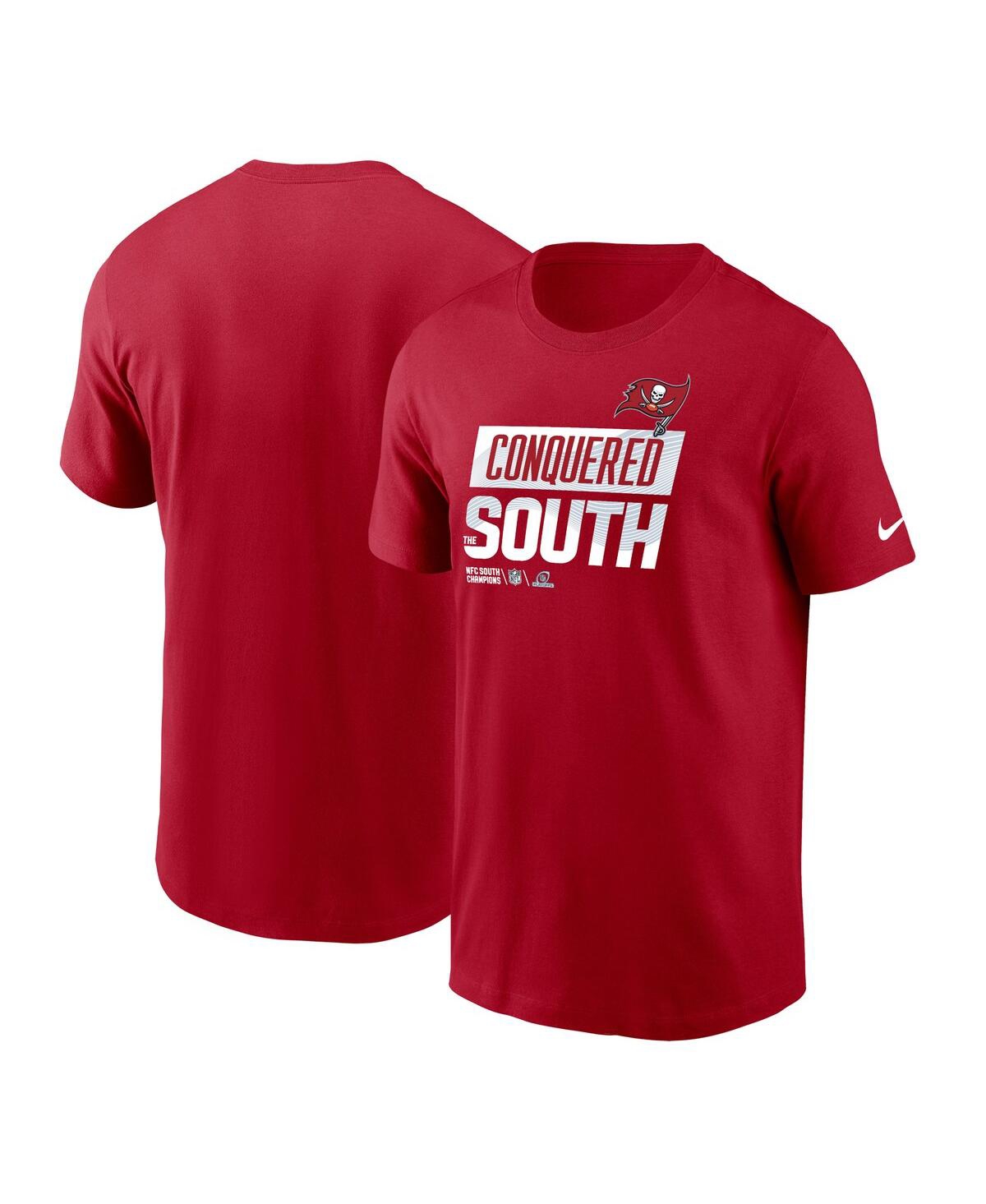 Nike Men's 2022 Nfc South Champions Trophy Collection (nfl Tampa Bay Buccaneers) T-shirt In Red