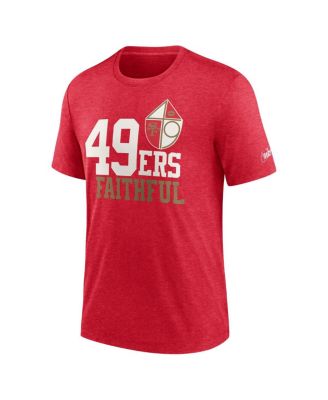 Men's Heather Scarlet San Francisco 49ers Local Tri-Blend T-shirt