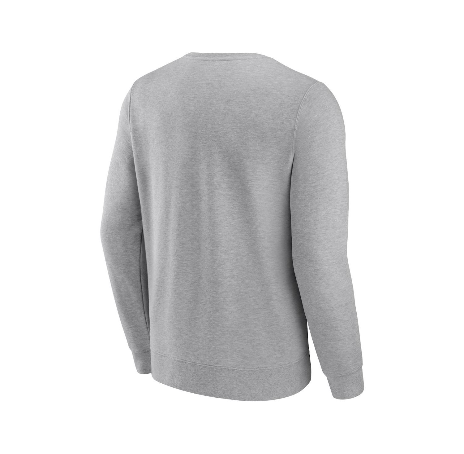 Men's Heathered Gray Phoenix Suns True Classics Vint Pullover Sweatshirt
