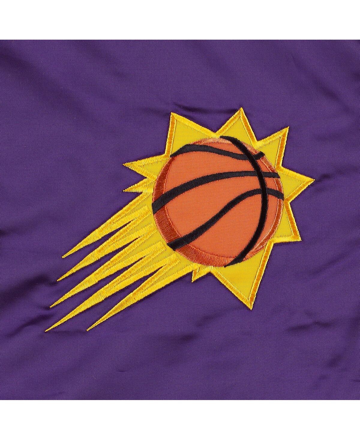 Starter Men's  Purple Phoenix Suns Pick And Roll Satin Full-snap Varsity Jacket In Purple