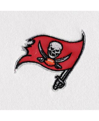 Women's White, Red Tampa Bay Buccaneers Bobbi Color Blocked Pullover Hoodie