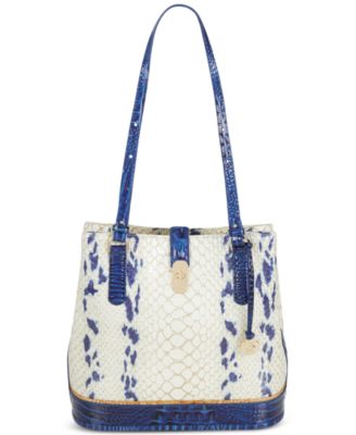 Brahmin - Fiora Freshwater Embossed Leather Bucket Bag