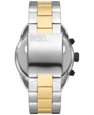 Men's Spiked Chronograph Two-Tone Stainless Steel Watch 49mm