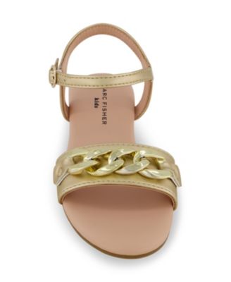 Little Girls Open Toe Flat Sandals
