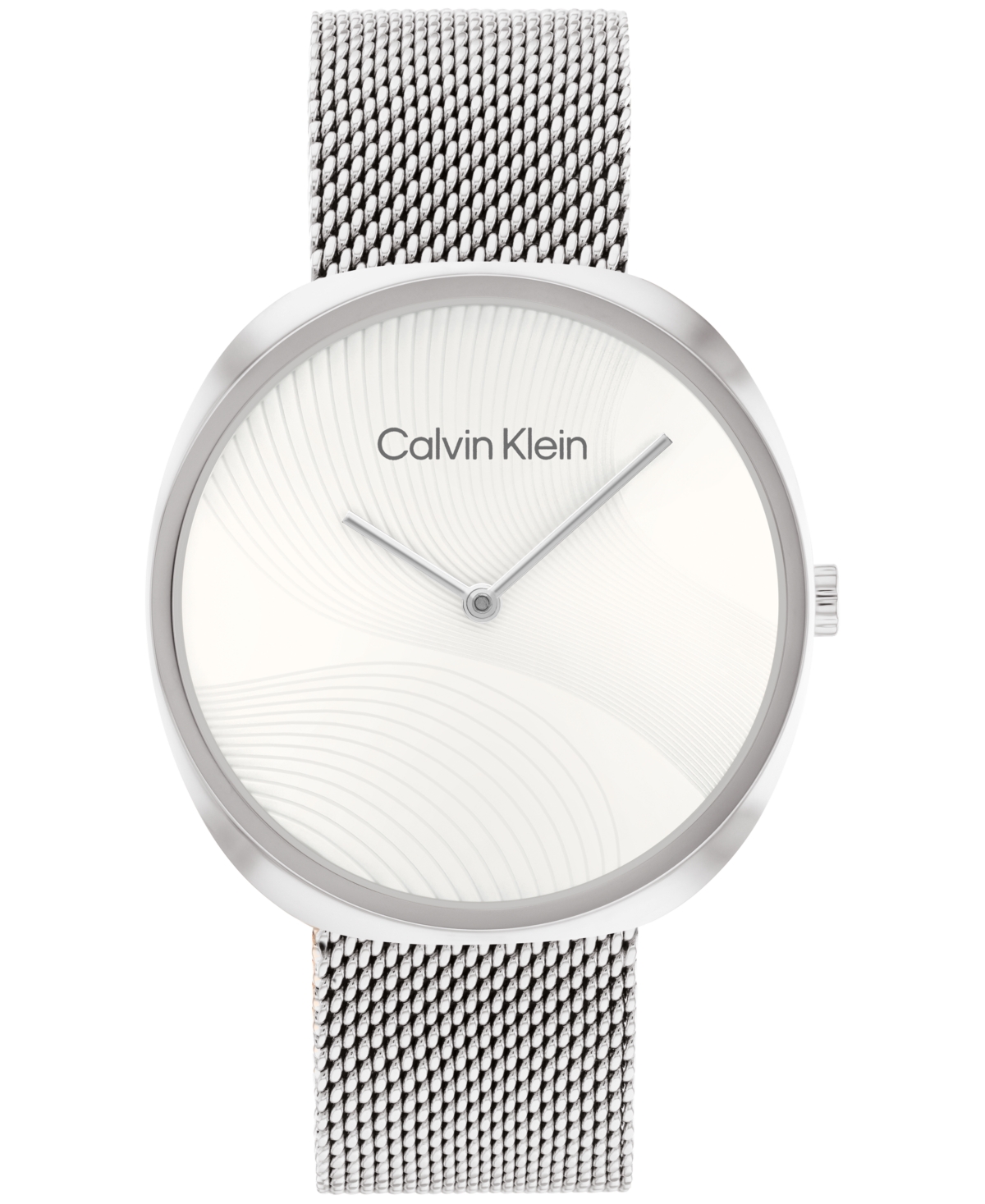 Calvin Klein Women's 2-hand Silver-tone Stainless Steel Mesh Bracelet Watch 36mm