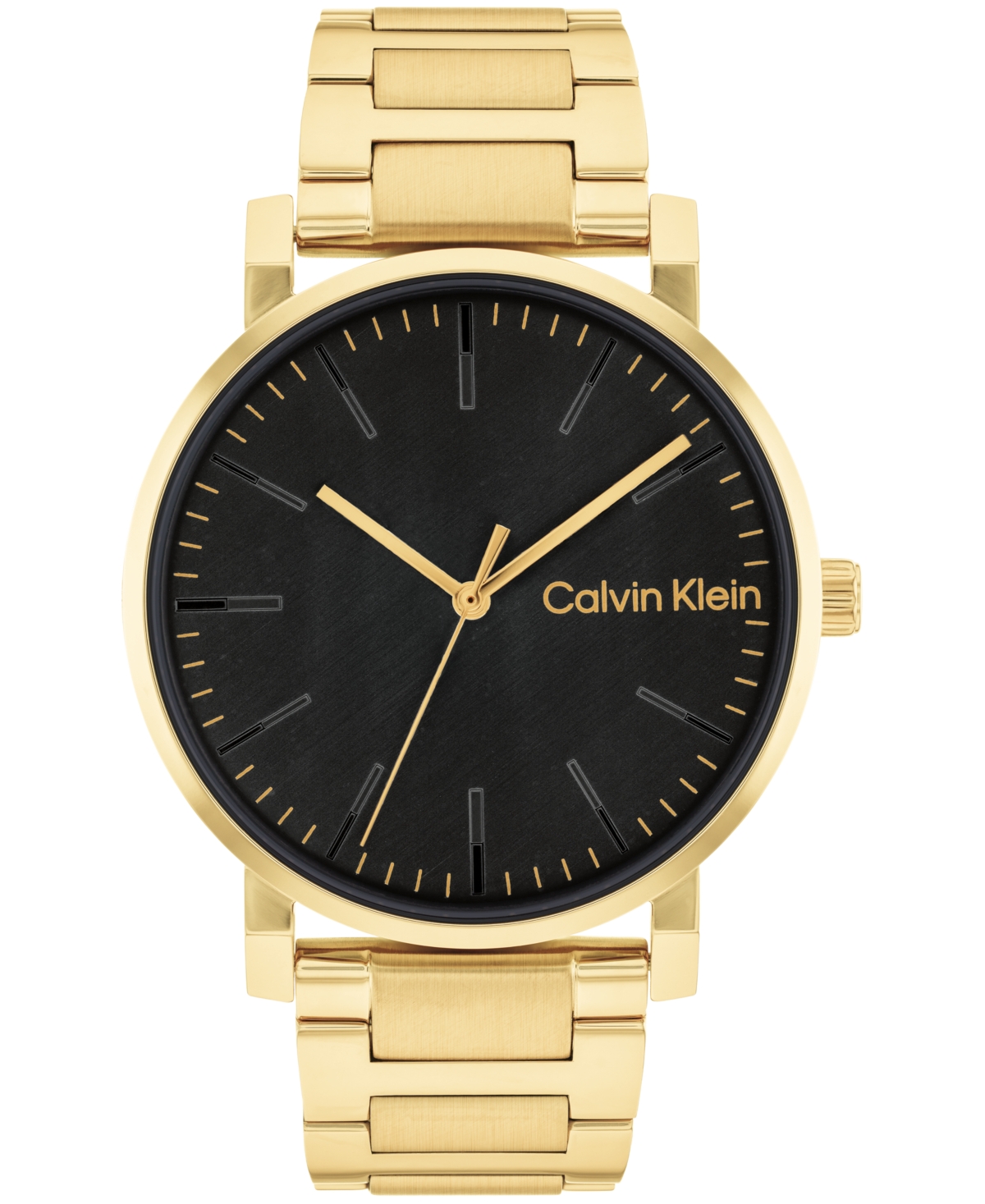 Calvin Klein Men's 3-hand Gold-tone Stainless Steel Bracelet Watch 43mm  Women's Shoes | ModeSens