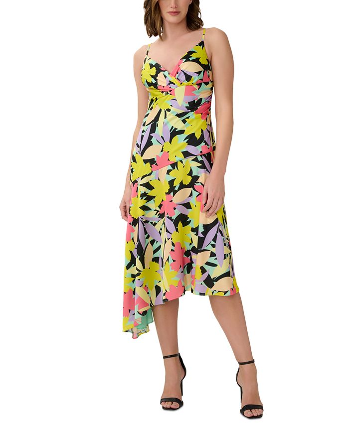 Aidan by Aidan Mattox Women s Asymmetrical Midi Dress Macy s