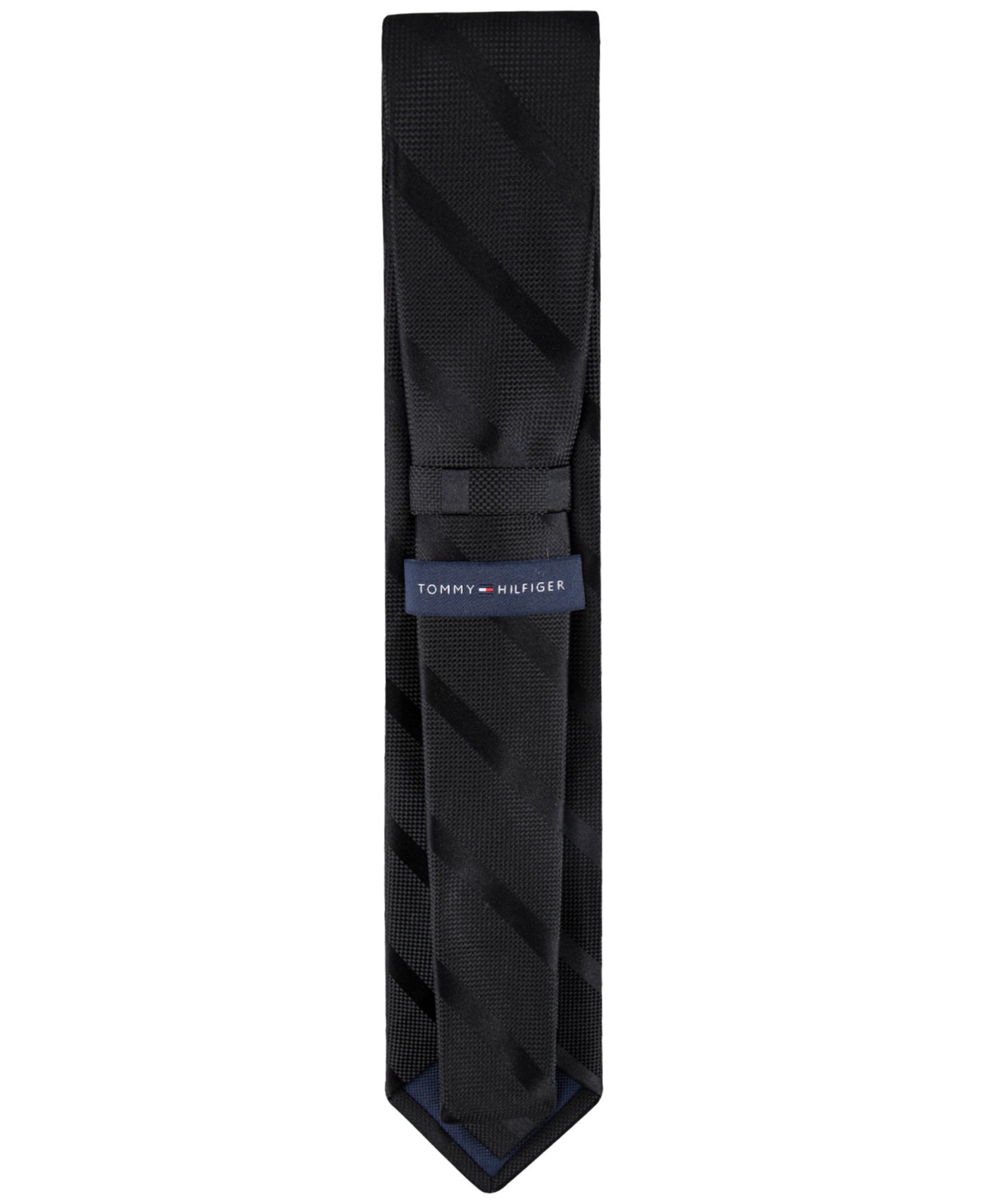 Men's Solid Textured Stripe Tie
