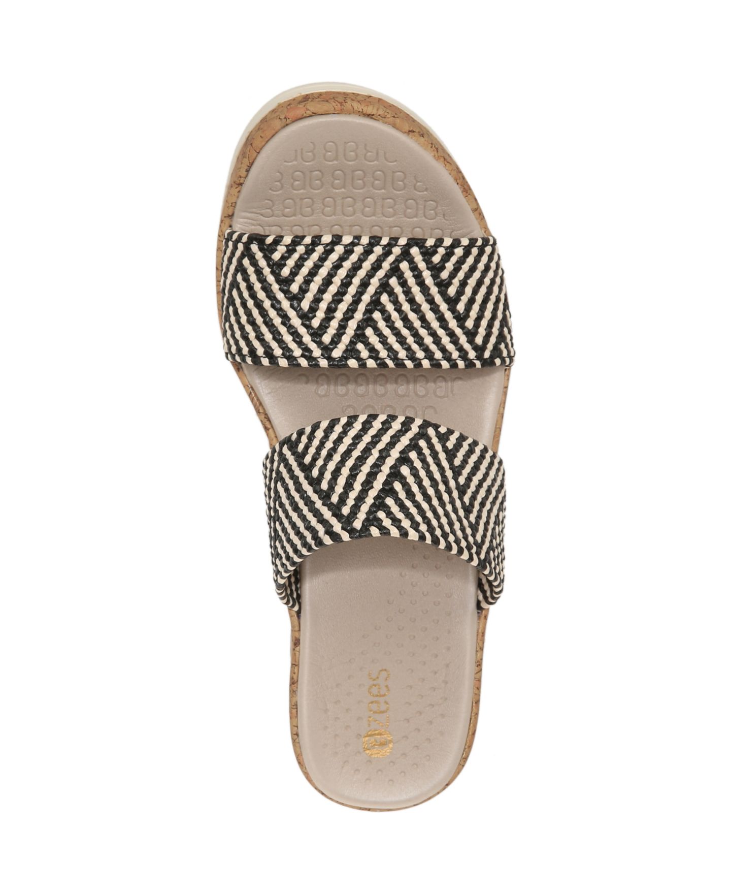Женские сандалии LifeStride Resort Washable Slide Wedge, цвет: Чёрный разноцветный — фото 6