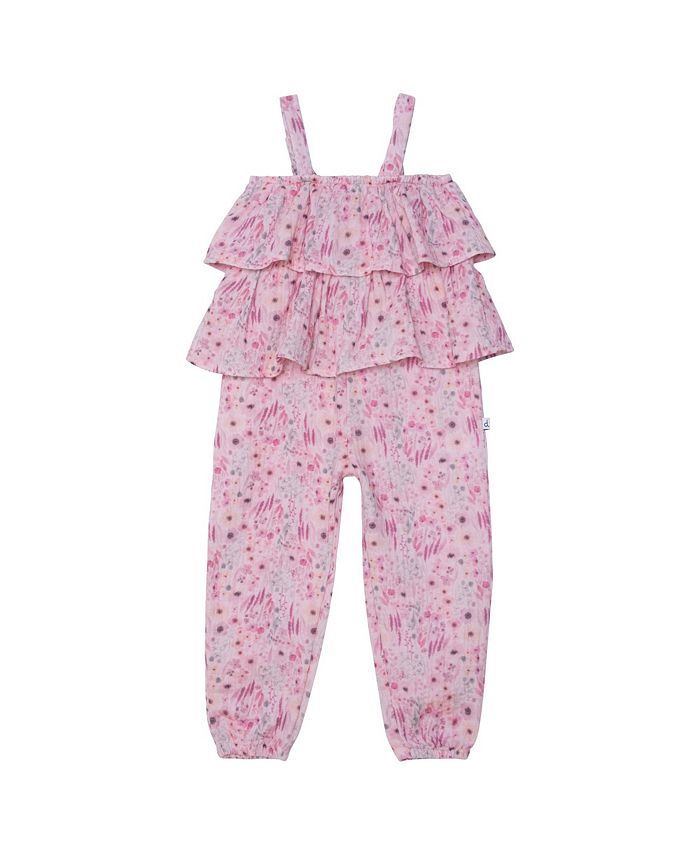 Macy's pink jumpsuit on sale