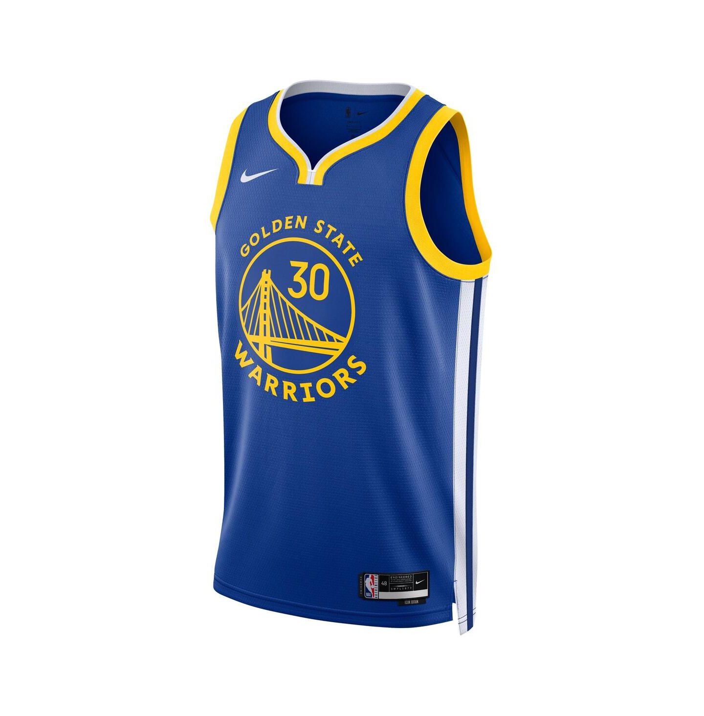 Топ Nike Stephen Curry Golden State Warriors Swingman Jersey, цвет: Королевский синий — фото 2