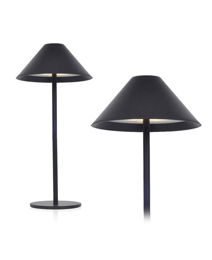 LIGHTACCENTS Fresco Cordless Outdoor Table Lamp by Battery Powered