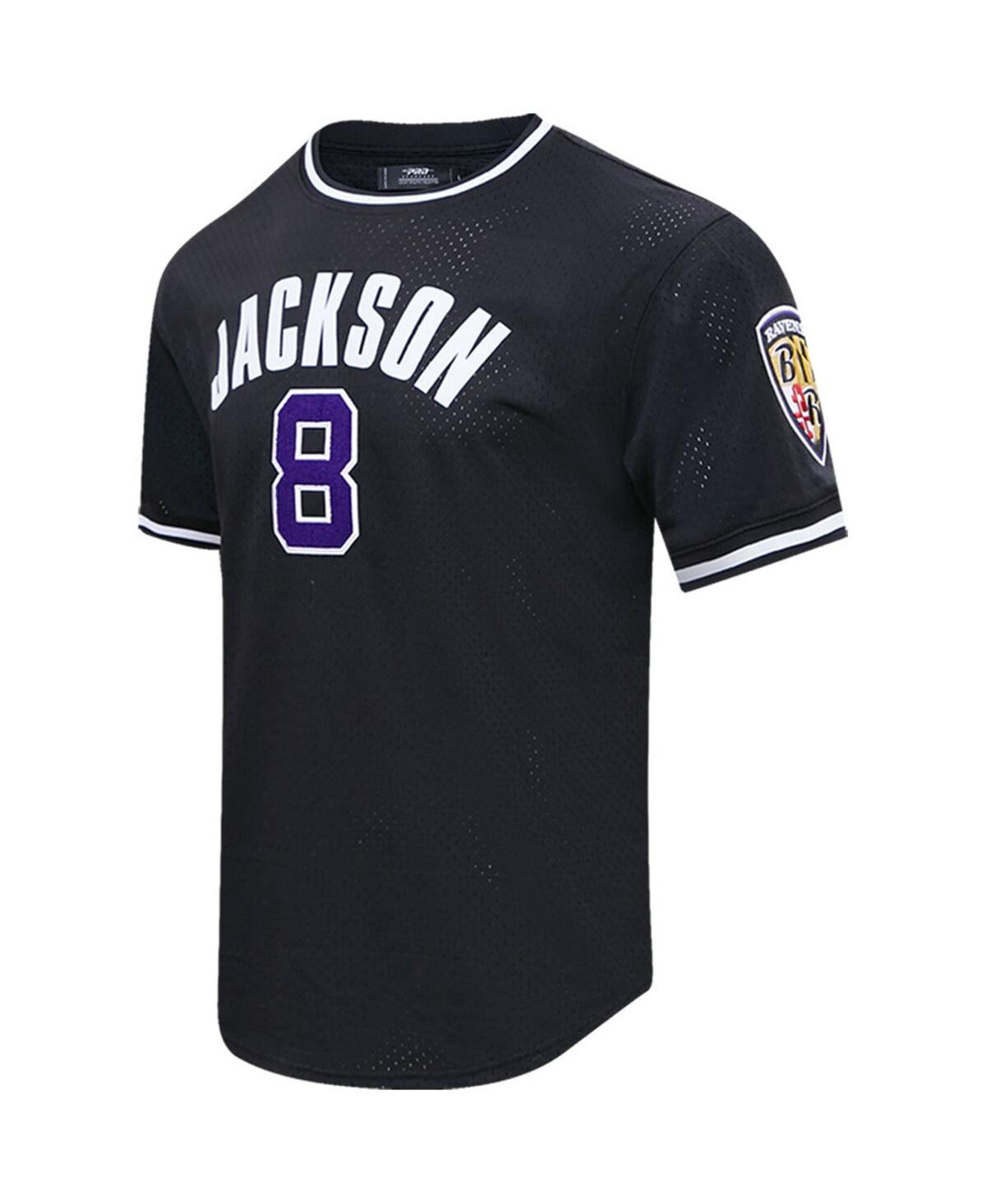 Pro Standard Men's  Lamar Jackson Black Baltimore Ravens Mesh Player Name And Number Top In Black