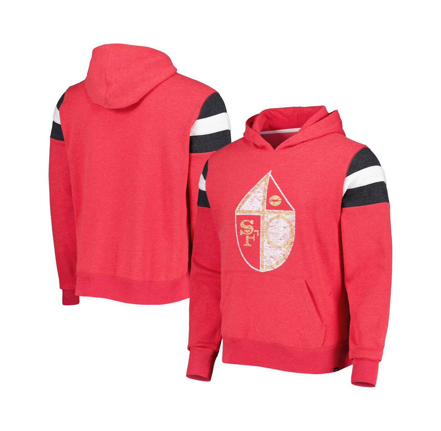 Men's Scarlet San Francisco 49ers Legacy Premier Nico Pullover Hoodie