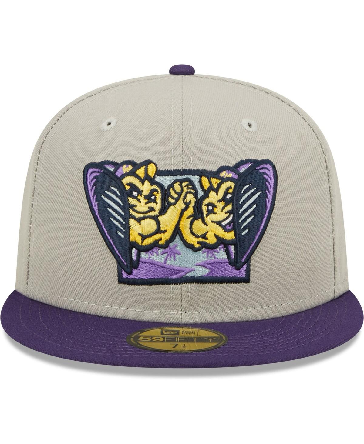 Men's New EraFort Myers Mighty Mussels Authentic Collection Team Alternate 59FIFTY Fitted Hat - Gray