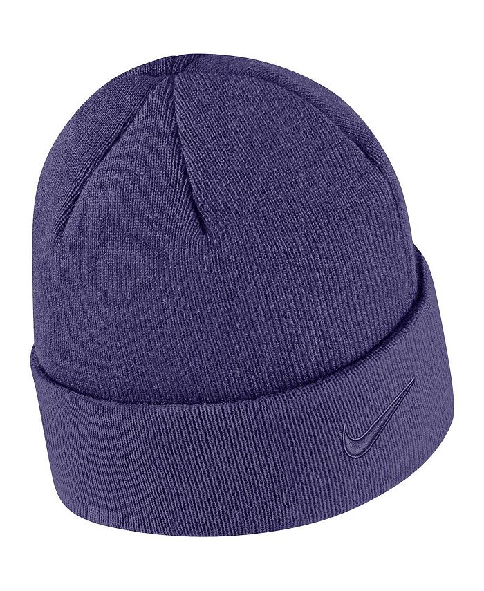 Nike Men's Purple TCU Horned Frogs Tonal Cuffed Knit Hat - Macy's