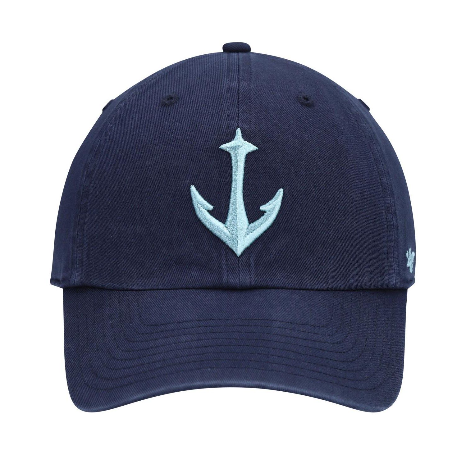 Men's Deep Sea Blue Seattle Kraken Clean Up Adjustable Hat