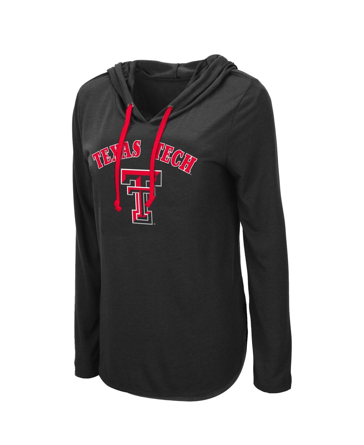 Shop Colosseum Women's  Black Texas Tech Red Raiders My Lover Hoodie Long Sleeve T-shirt