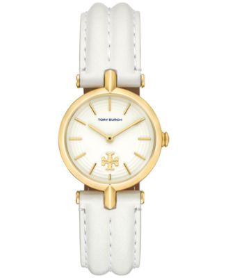 Tory Burch - Women's Kira White Leather Strap Watch 30mm