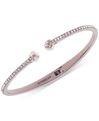Givenchy - Gold-Tone Pav&eacute; & Faceted Crystal Cuff Bracelet