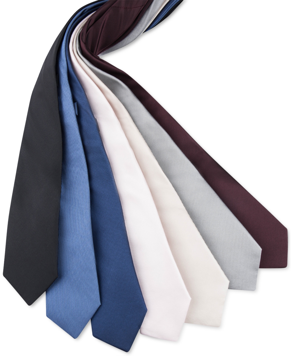 Shop Calvin Klein Men's Unison Solid Tie In Burgundy