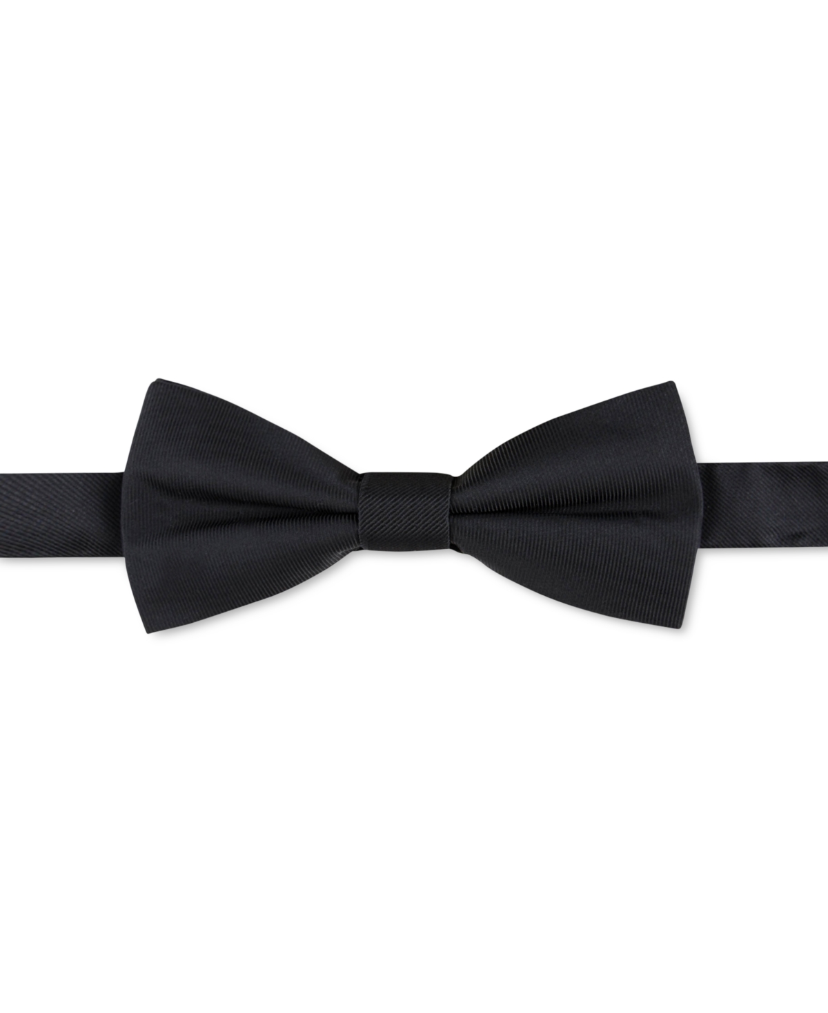 Shop Calvin Klein Men's Unison Solid Pre-tied Bow Tie In Black