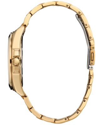 Eco-Drive Men's Peyten Gold-Tone Stainless Steel Bracelet Watch 41mm