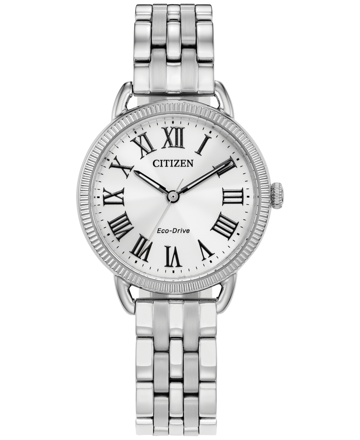 Citizen Eco-drive Women's Stainless Steel Bracelet Watch 29mm In Black / Silver