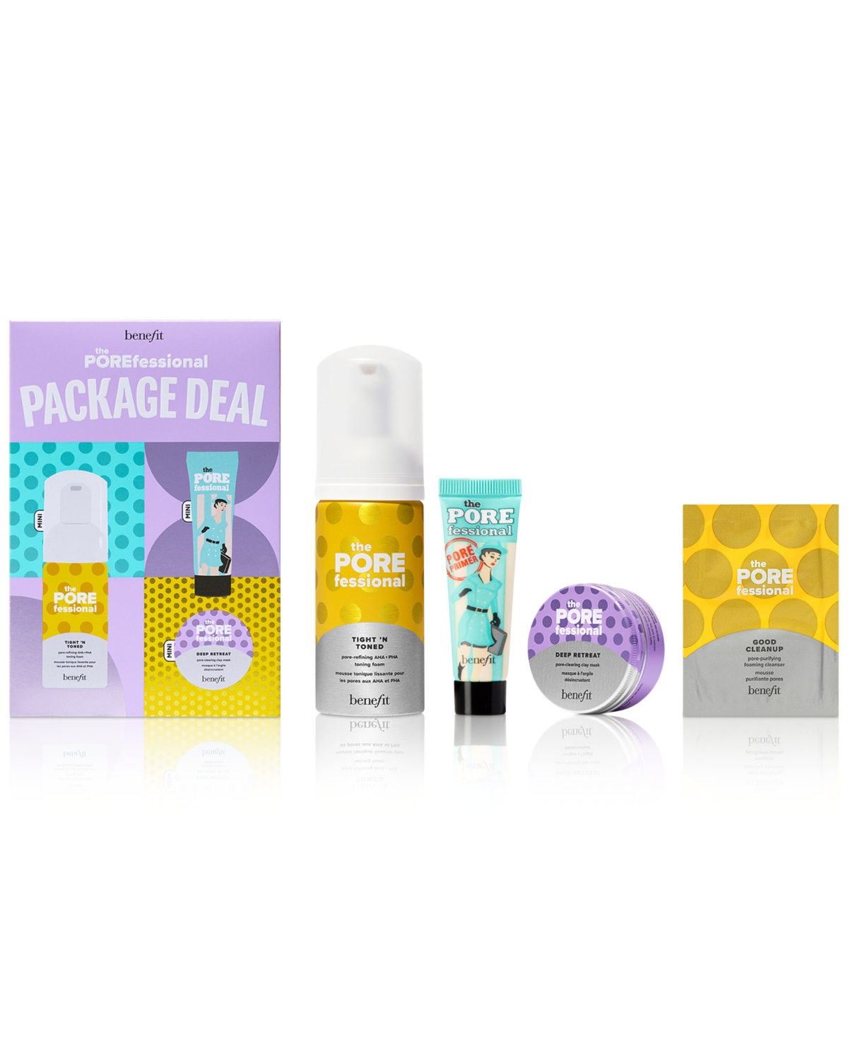 Shop Benefit Cosmetics 4-pc. The Porefessional Package Deal Mini Pore Primer & Skincare Set