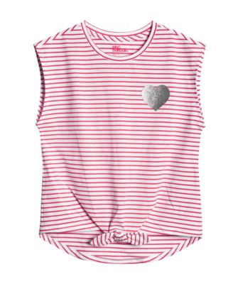 Epic Threads Big Girls 2 Pc Striped Tank Top Shorts Set Natural Size Large