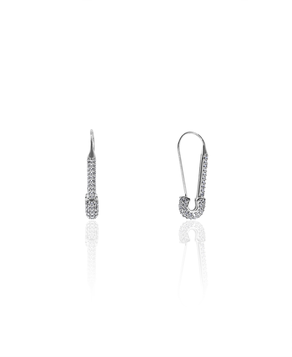 Oma The Label Eseosa Earring In White Gold- Plated Brass In Silver